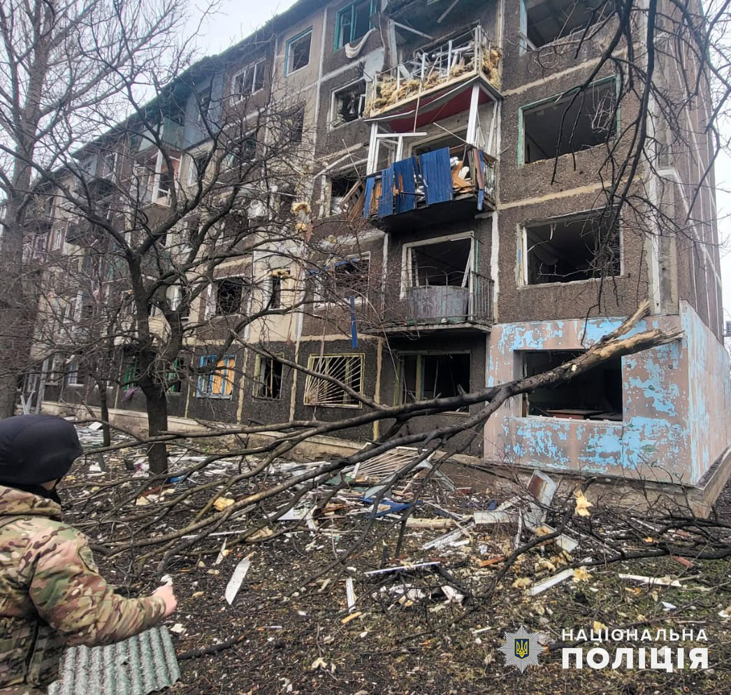 Обстріли Донецької області 15 грудня 2024 року. Фото: поліція Донеччини