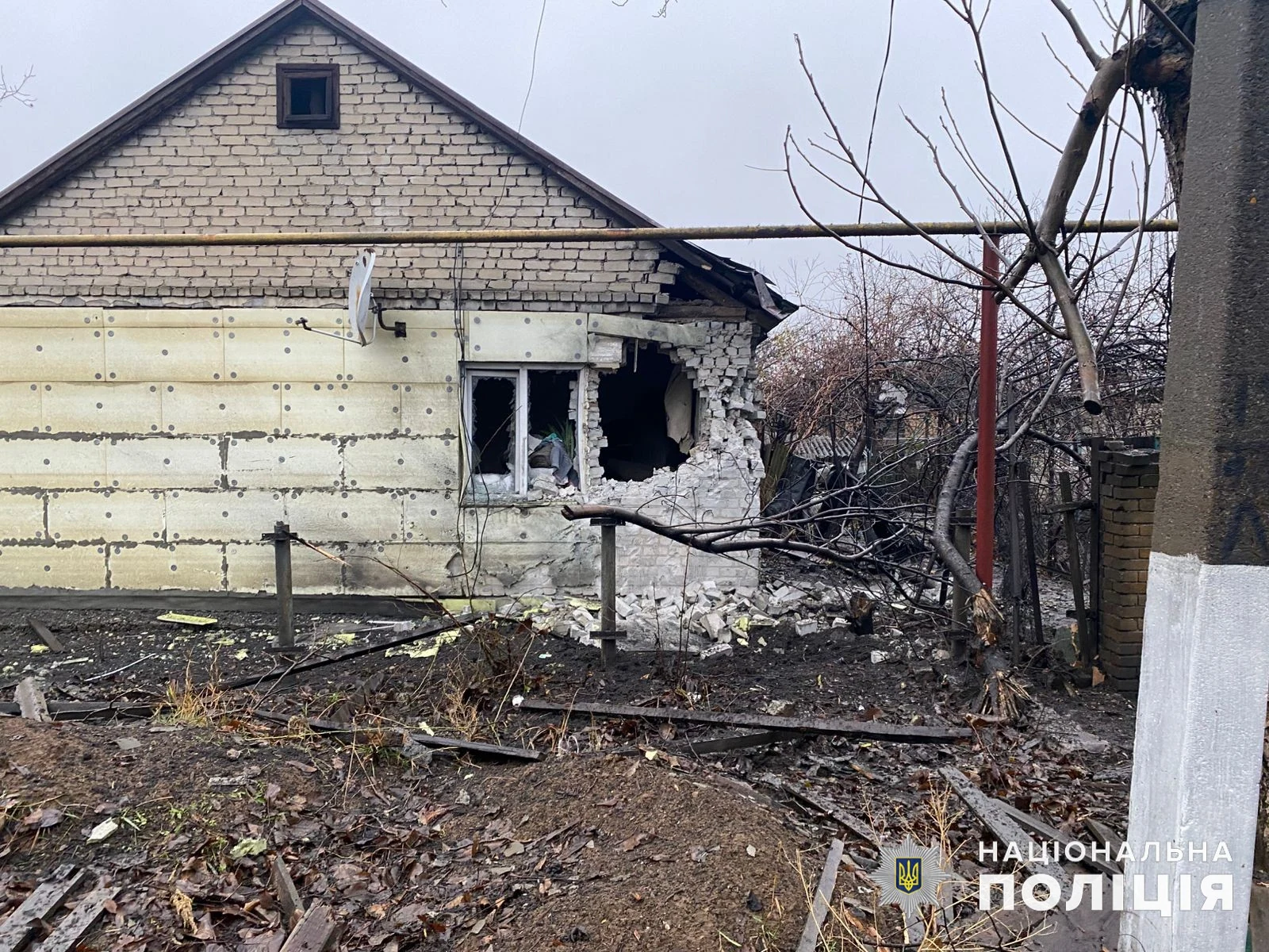 Обстріли Донецької області 11 грудня. Фото: ГУНП Донеччини