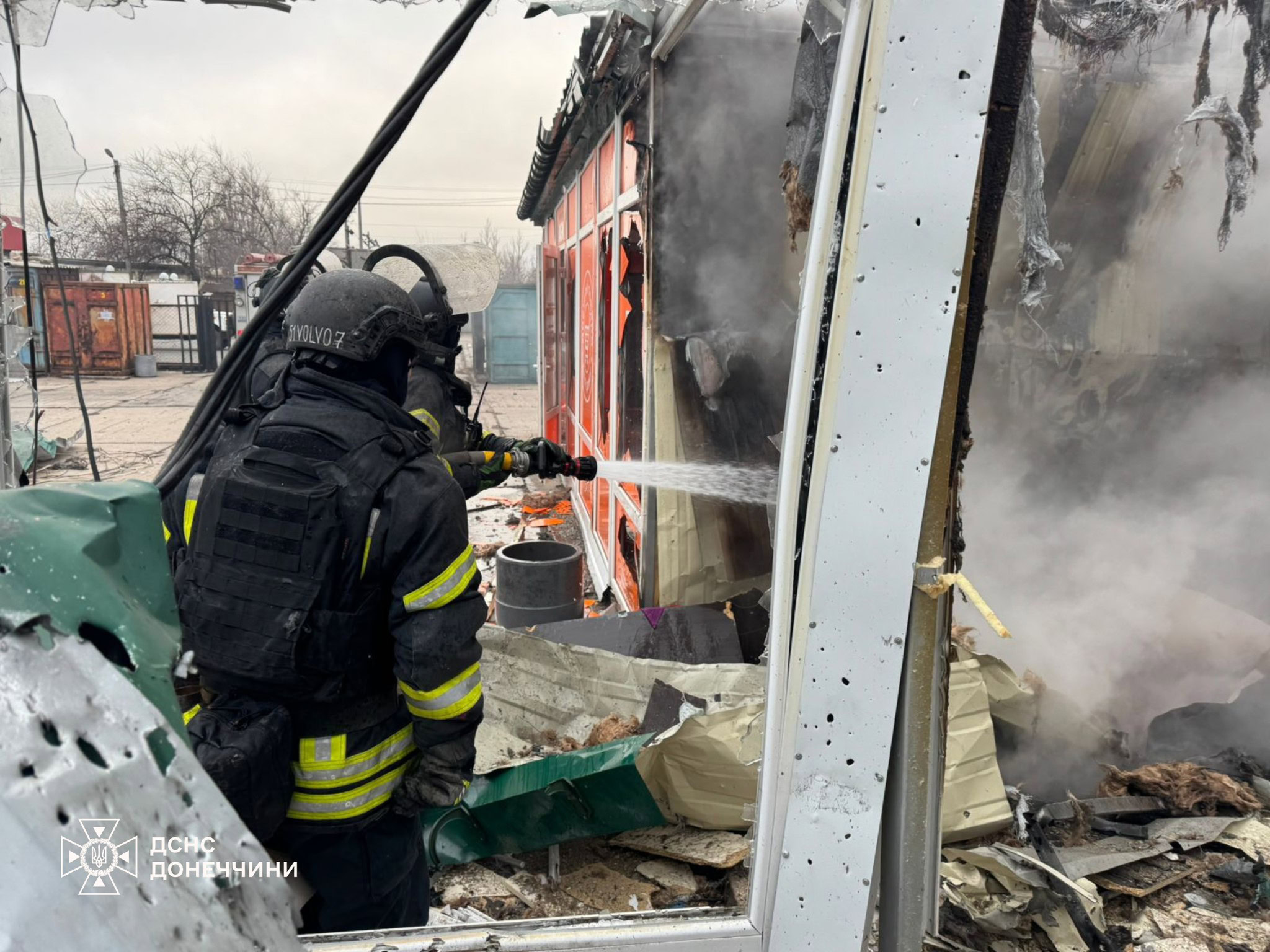 Магазин, зруйнований у Покровську внаслідок удару 26 грудня 2024 року