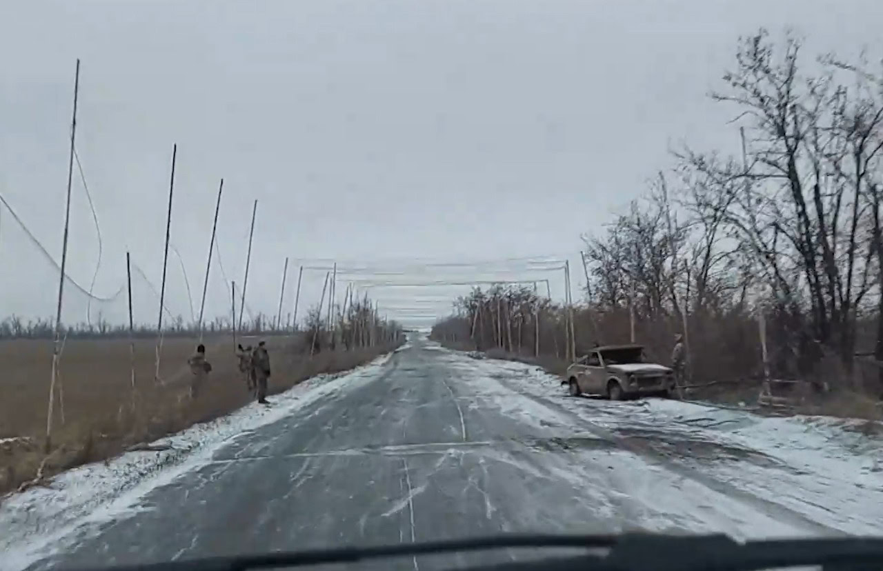 Траса Бахмут-Часів Яр. Фото: з джерел окупантів