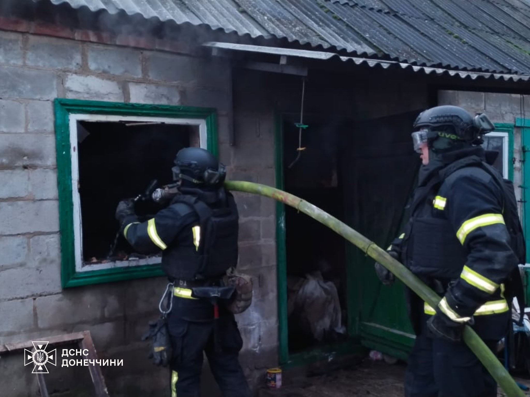 Приміщення в Олексієво-Дружківці, в якому через пожежу загинула жінка, 18 січня 2025 року