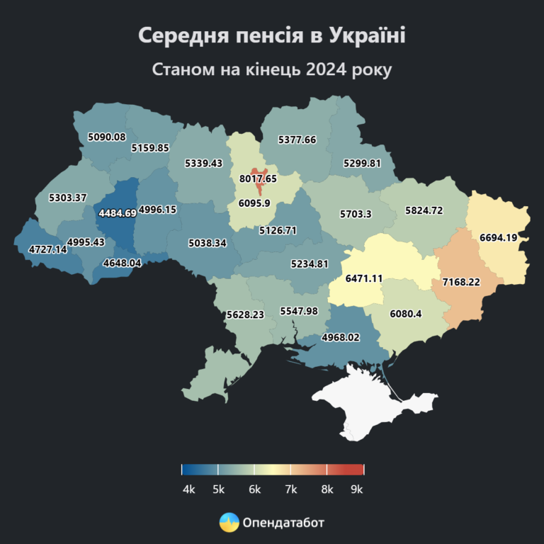 Донетчина заняла II место в Украине по размеру средней пенсии, — Опендатабот