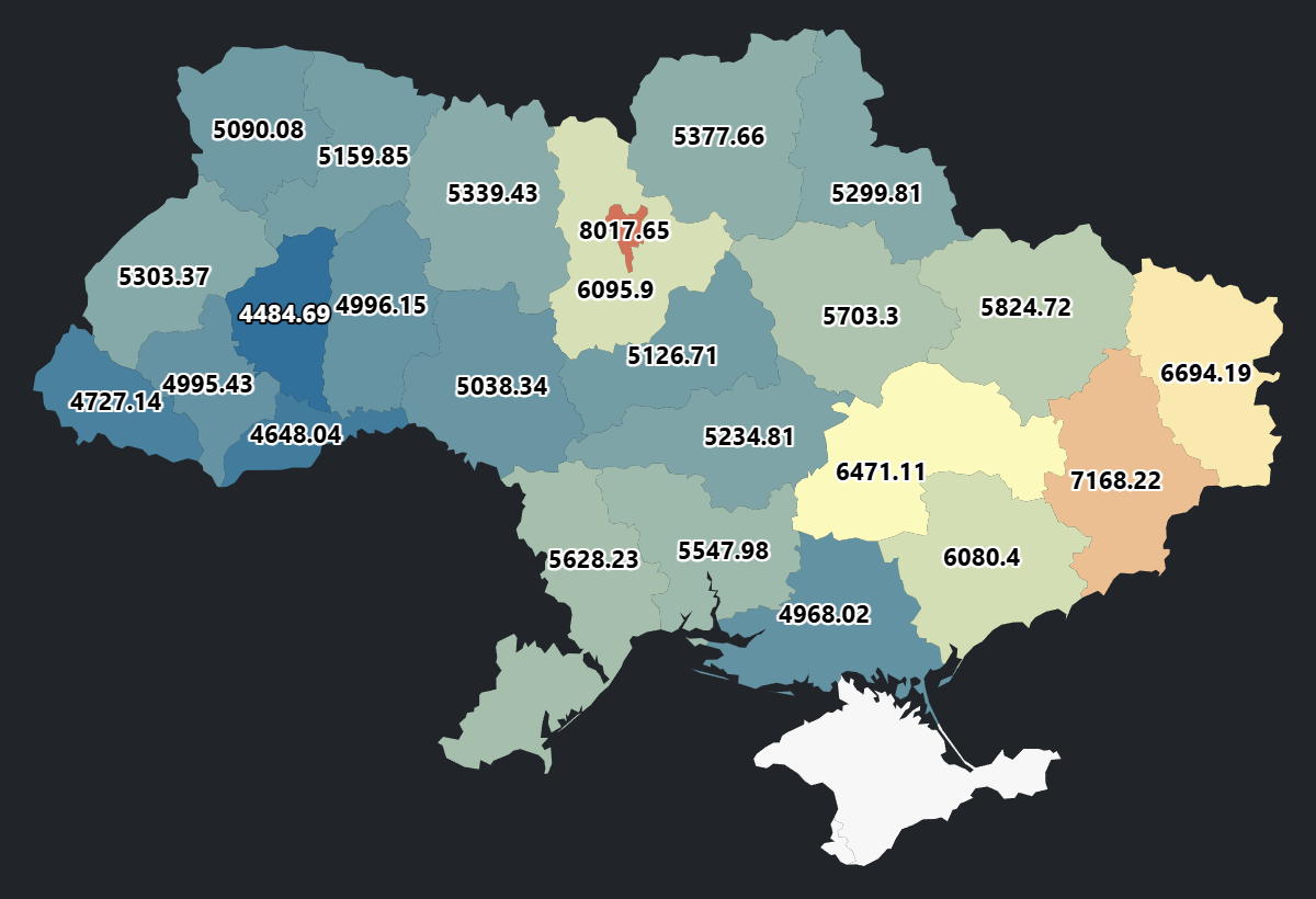 На Донеччині друга по розміру середня пенсія