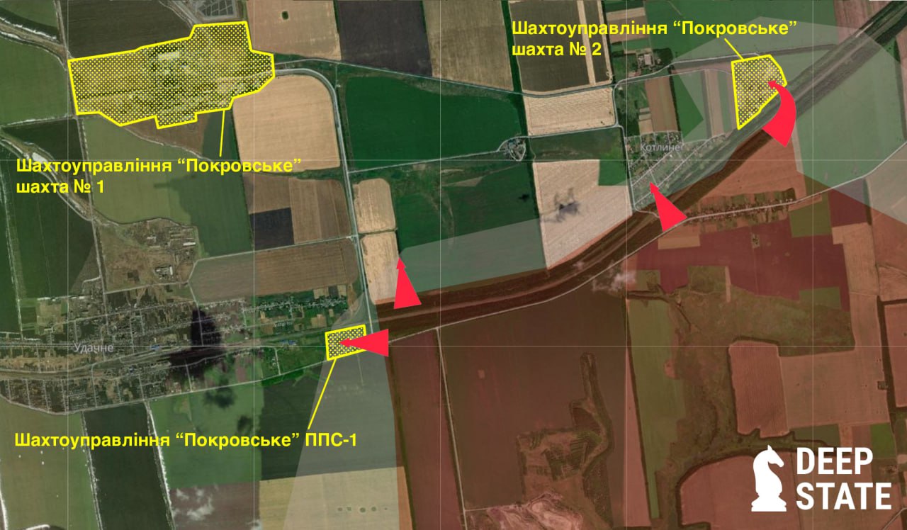 Ситуація у селах на південний захід від Покровська, 17 січня 2025 року