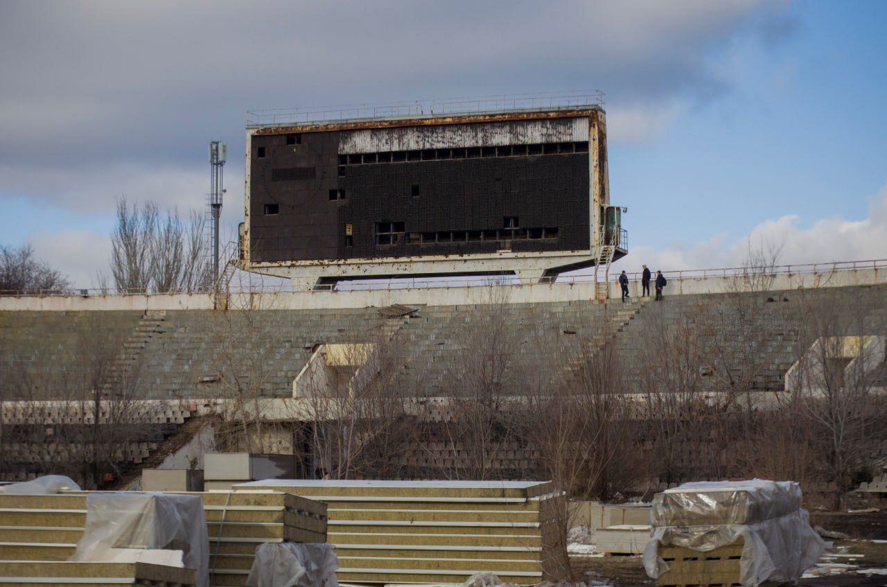 Стадіон “Шахтар” у Донецьку в січні 2025 року