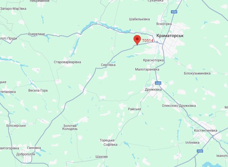 Из-за российских атак на Андреевку местные власти ограничили движение по трассе Доброполье – Краматорск