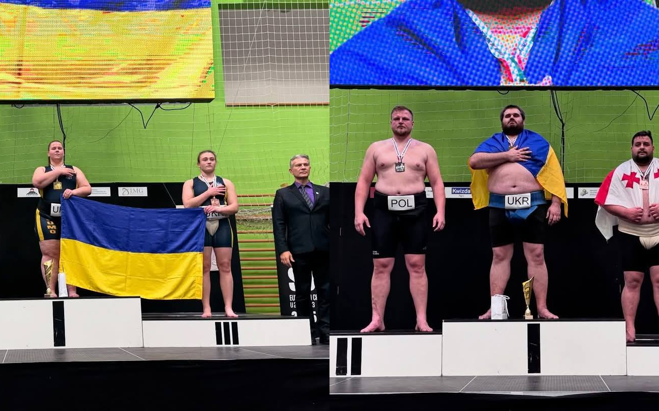 Сумоисты из Бахмута завоевали три «золота» на чемпионате Европы в Венгрии