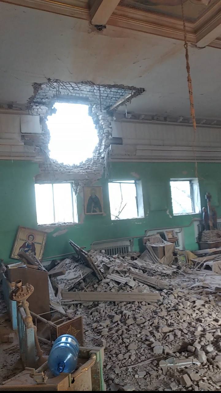 У Добропіллі обстріляли храм Преподобного Амвросія Оптинського — це сталося 6 травня 2025 року