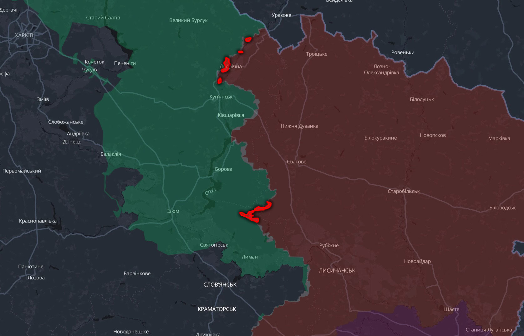 Зображення до посту: Володимир Зеленський заявив, що на Луганському напрямку “загрозу ліквідовано”: яка там нині ситуація