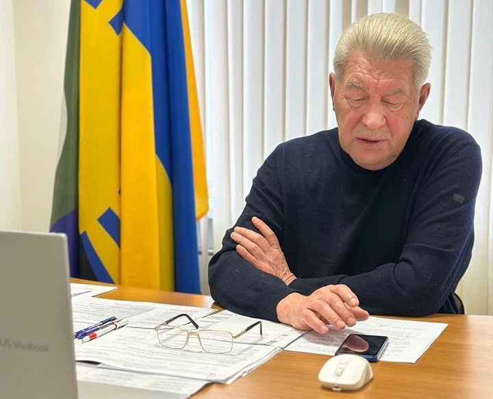 Олексій Рева під час “прямої лінії” у 2024 році