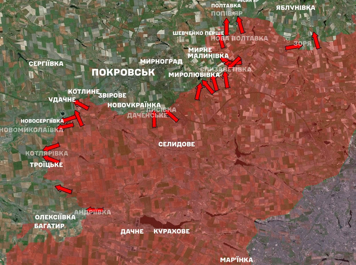 Ситуація на Покровському напрямку станом на 31 травня 2025 року — від Генерального штабу ЗСУ