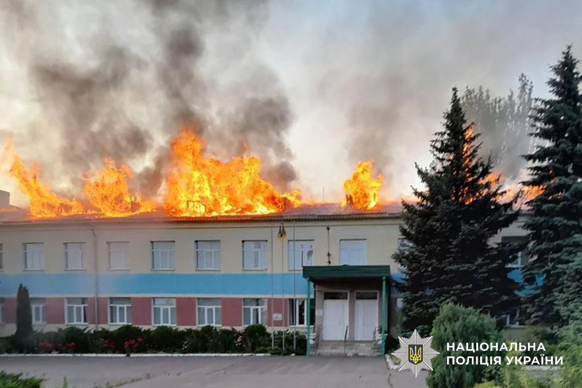 Обстріл Золотого Колодязя, знищений заклад освіти 12 червня