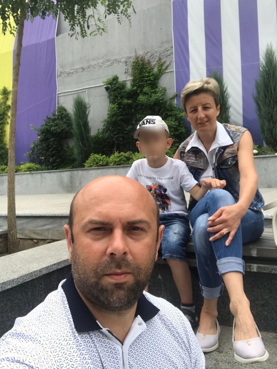 Прикордонник Валерій Борсук із родиною