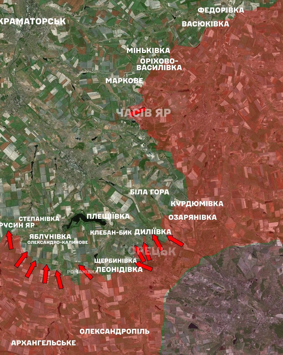 Зображення до посту: Чому Костянтинівка — найголовніша ціль для окупантів влітку 2025-го (аналіз)