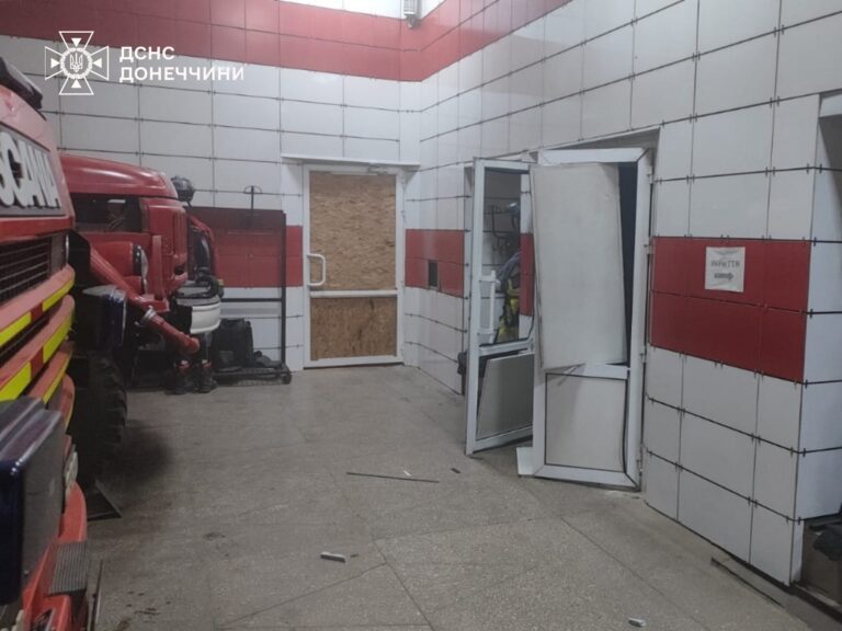 Через російську атаку на Дружківку зазнала руйнувань пожежно-рятувальна частина