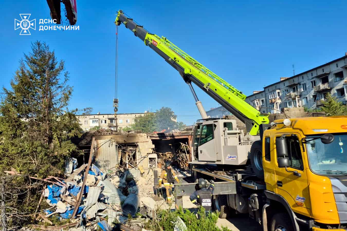 Рятувальники завершили розбір завалів у Добропіллі після атаки 16 липня