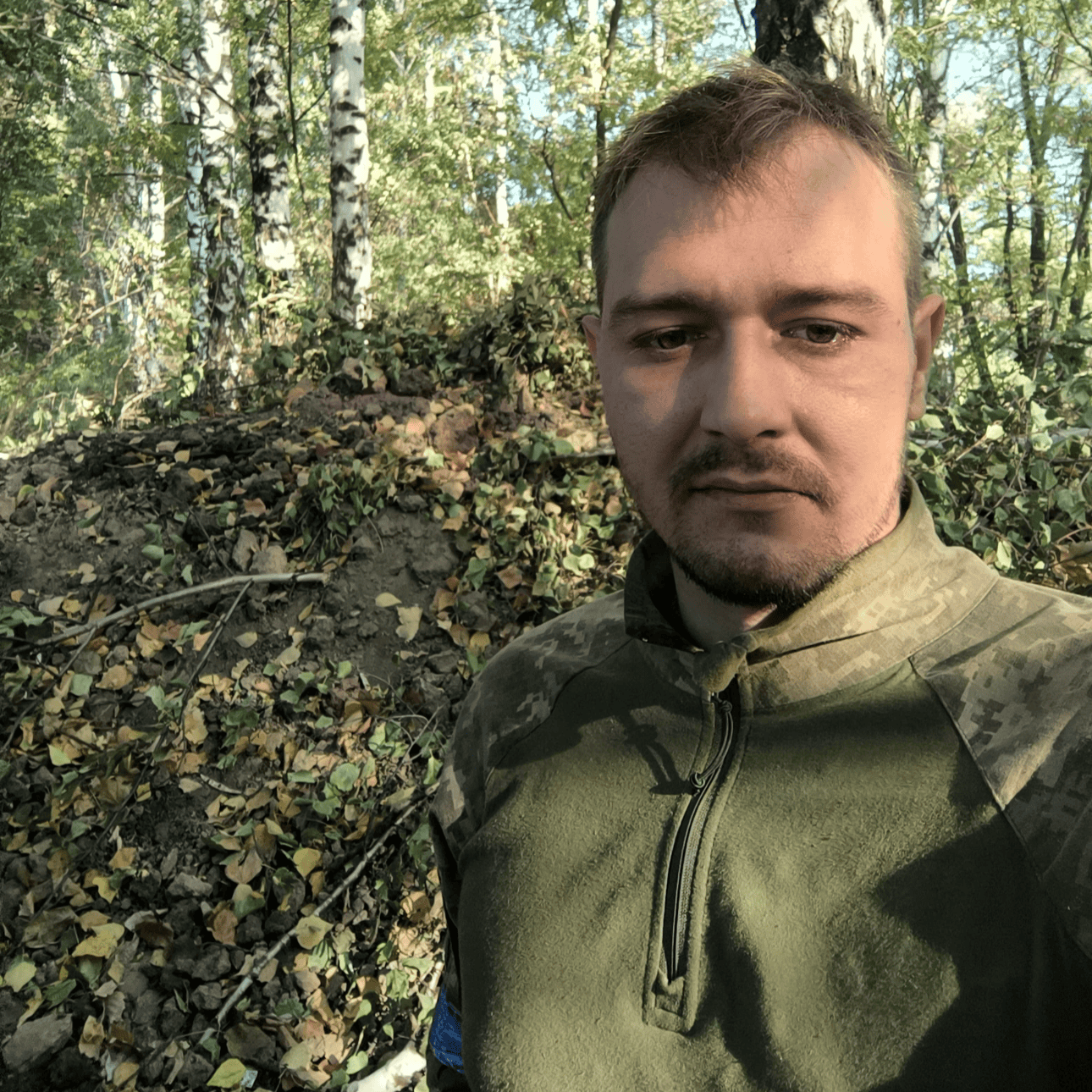 Загиблий військовий Даніїл Ганич під час служби. Фото з архіву родини