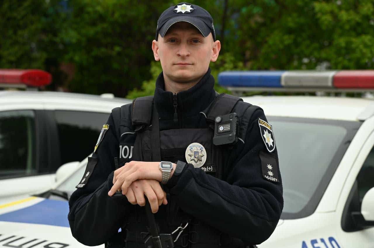 Поліцейський Михайло Кравчук на позивний “Койот”