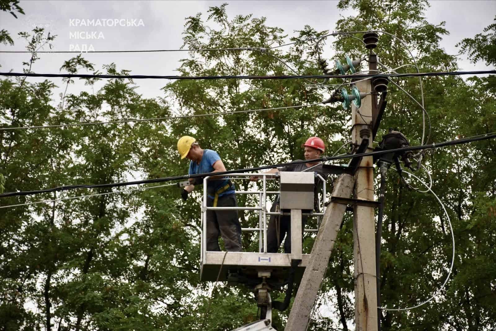 Наслідки ударів по Краматорську ввечері 22 серпня 2025 року