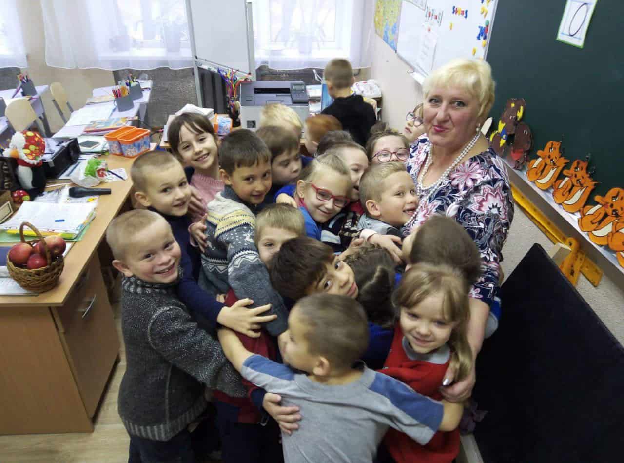 Вчителька Ірина Каплун