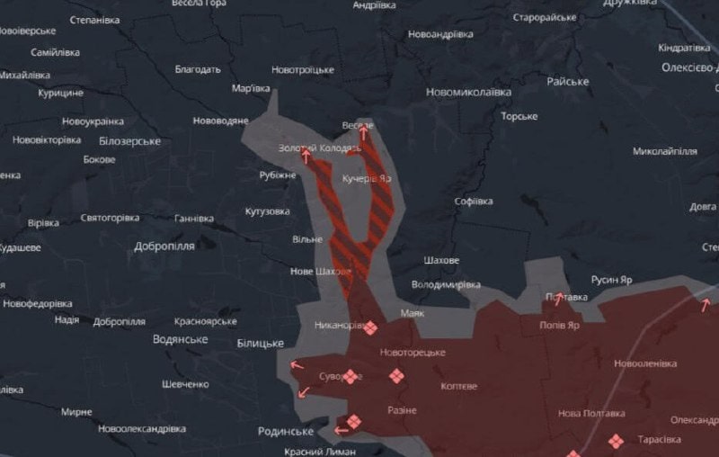 Зображення до посту: Спроби перерізати логістичні маршрути, “м’ясні штурми” та загроза оточень: ситуація на Покровському напрямку з даних військових