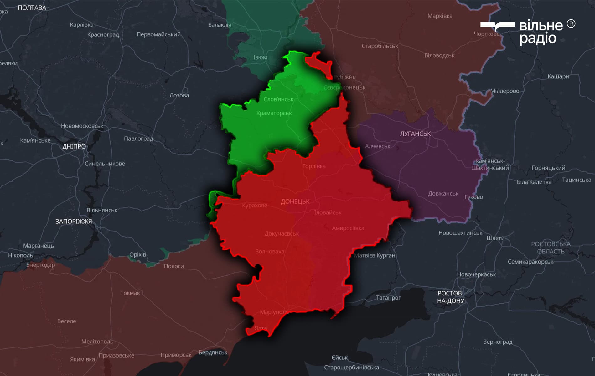 Зображення до посту: ЗСУ контролюють вже близько чверті Донецької області: де та як змінилася лінія фронту на Донеччині за липень 2025 року (аналіз)