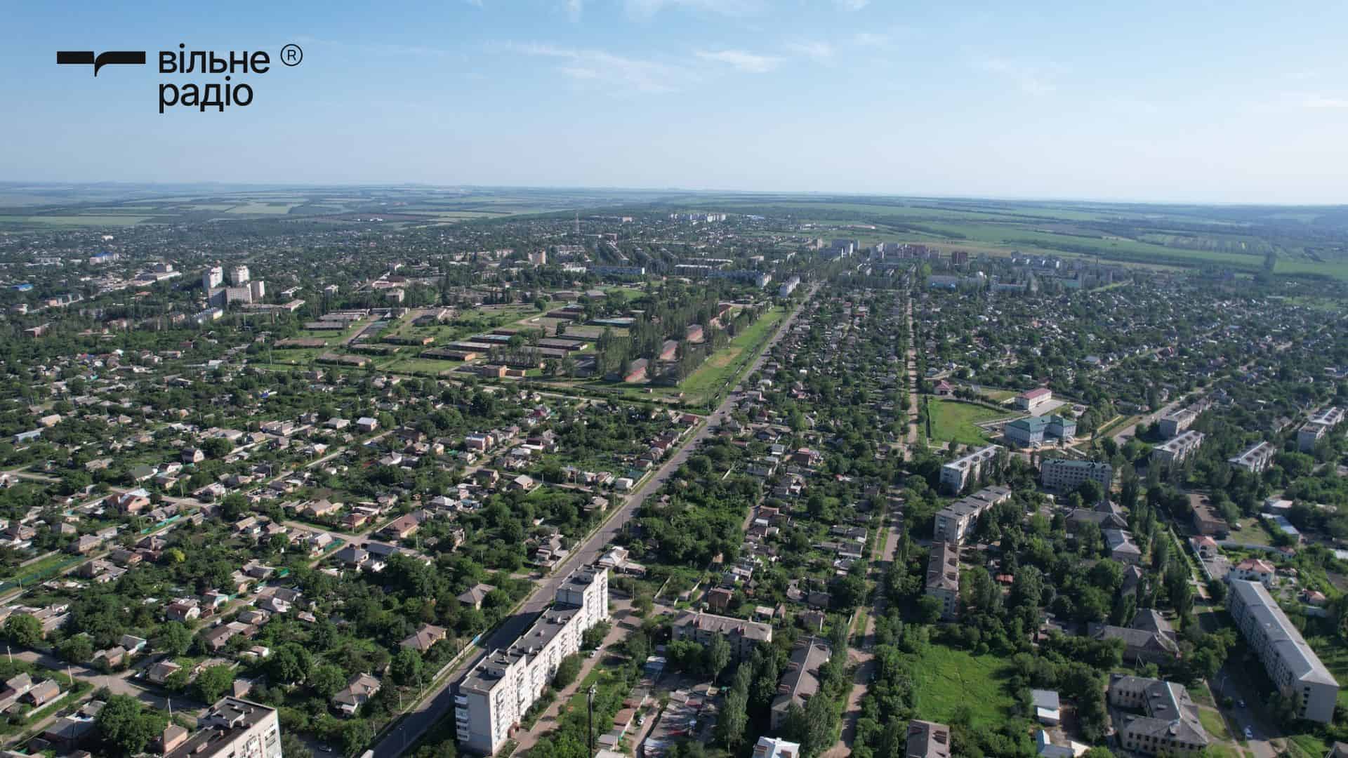 Бахмут з висоти пташиного польоту