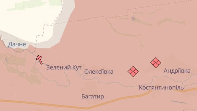Населені пункти Великоновосілківської громади на кордоні з Дніпропетровської областю. Ілюстративне фото: DeepState