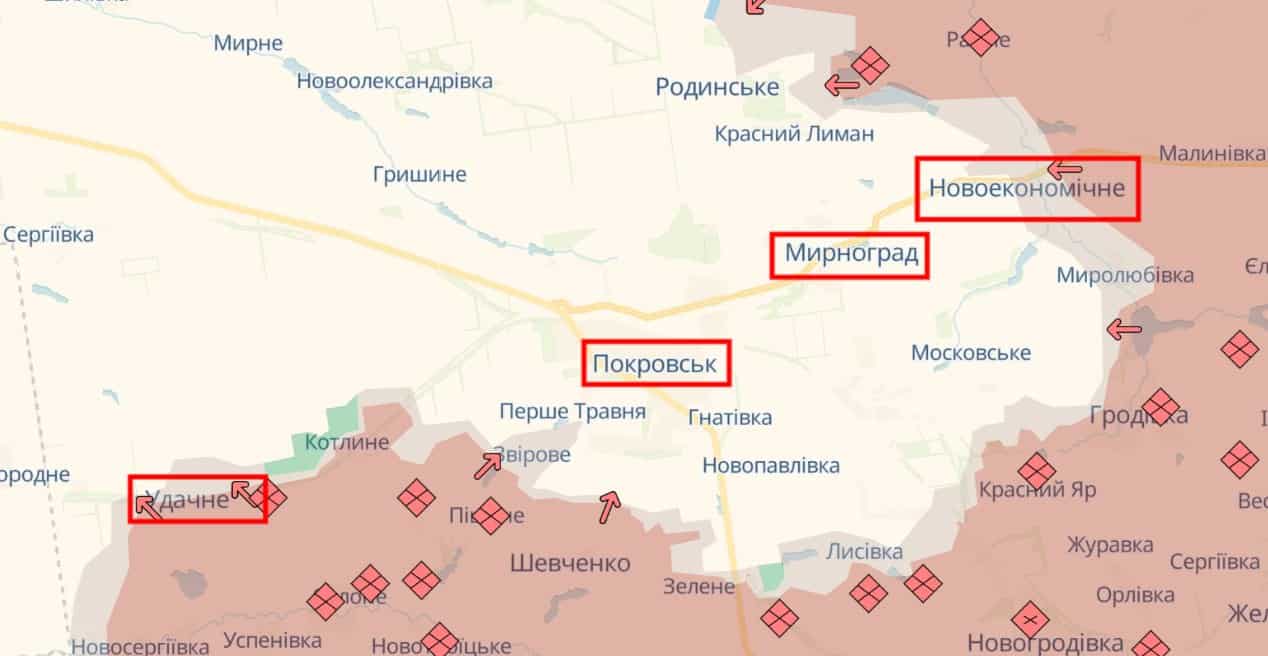 Звільнення Удачного та Новоекономічного послабить російський тиск на Покровськ, — ОСУВ “Дніпро”
