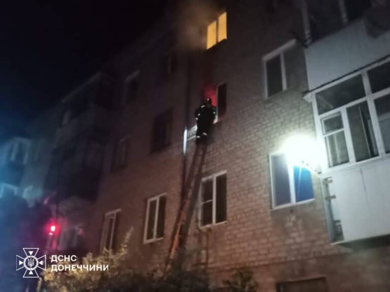 В Краматорске во время пожара погиб мужчина
