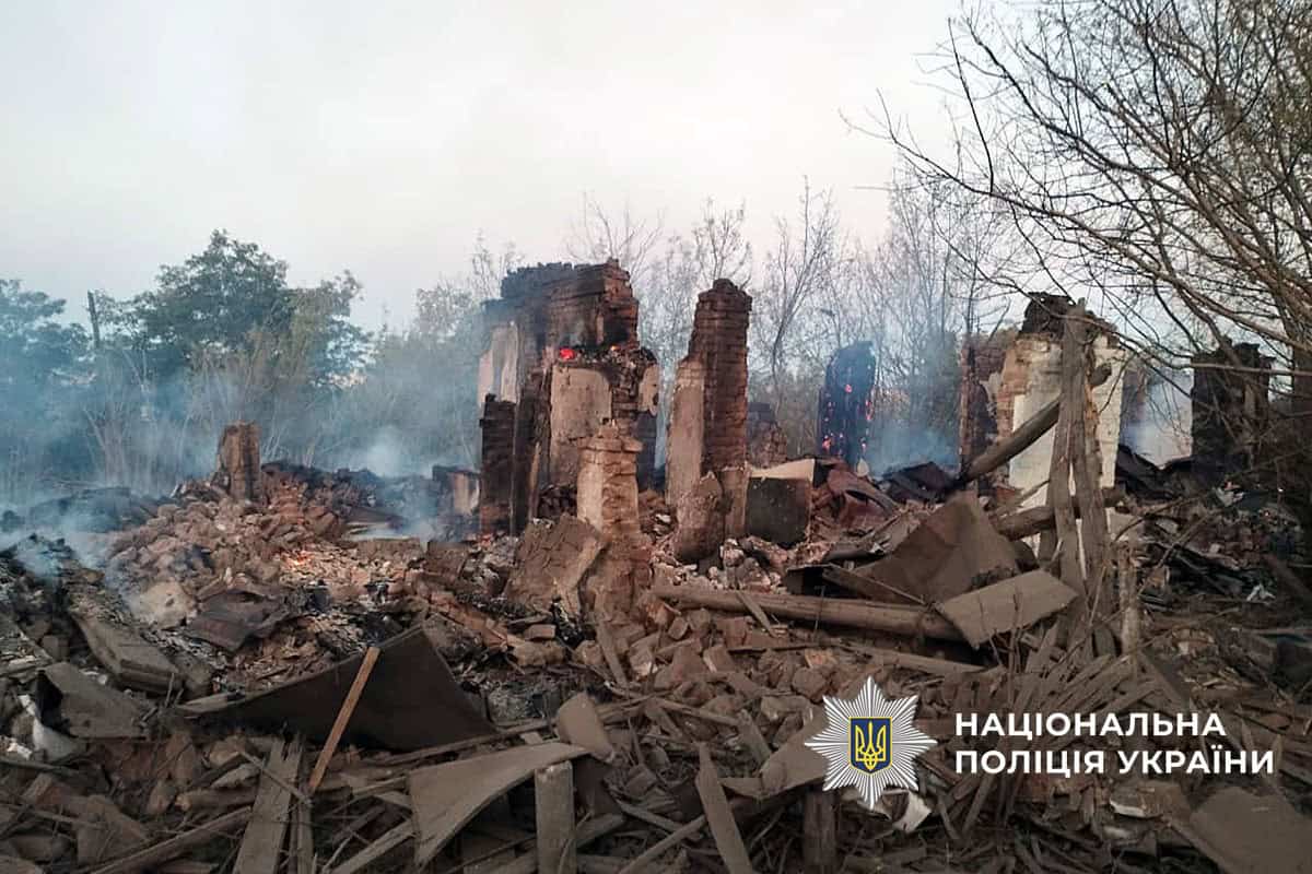 Наслідки російських атак у Донецькій області 11 вересня 2025 року. Фото: поліція Донеччини