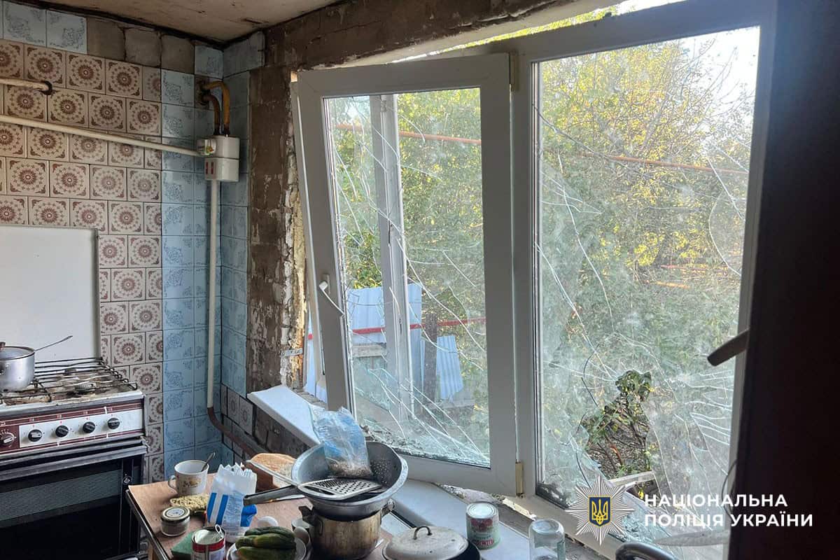 Наслідки російських атак у Донецькій області 25 вересня 2025 року. Фото: поліція Донеччини
