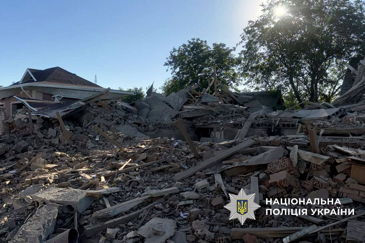 Наслідки російських атак у Донецькій області 11 вересня 2025 року. Фото: поліція Донеччини
