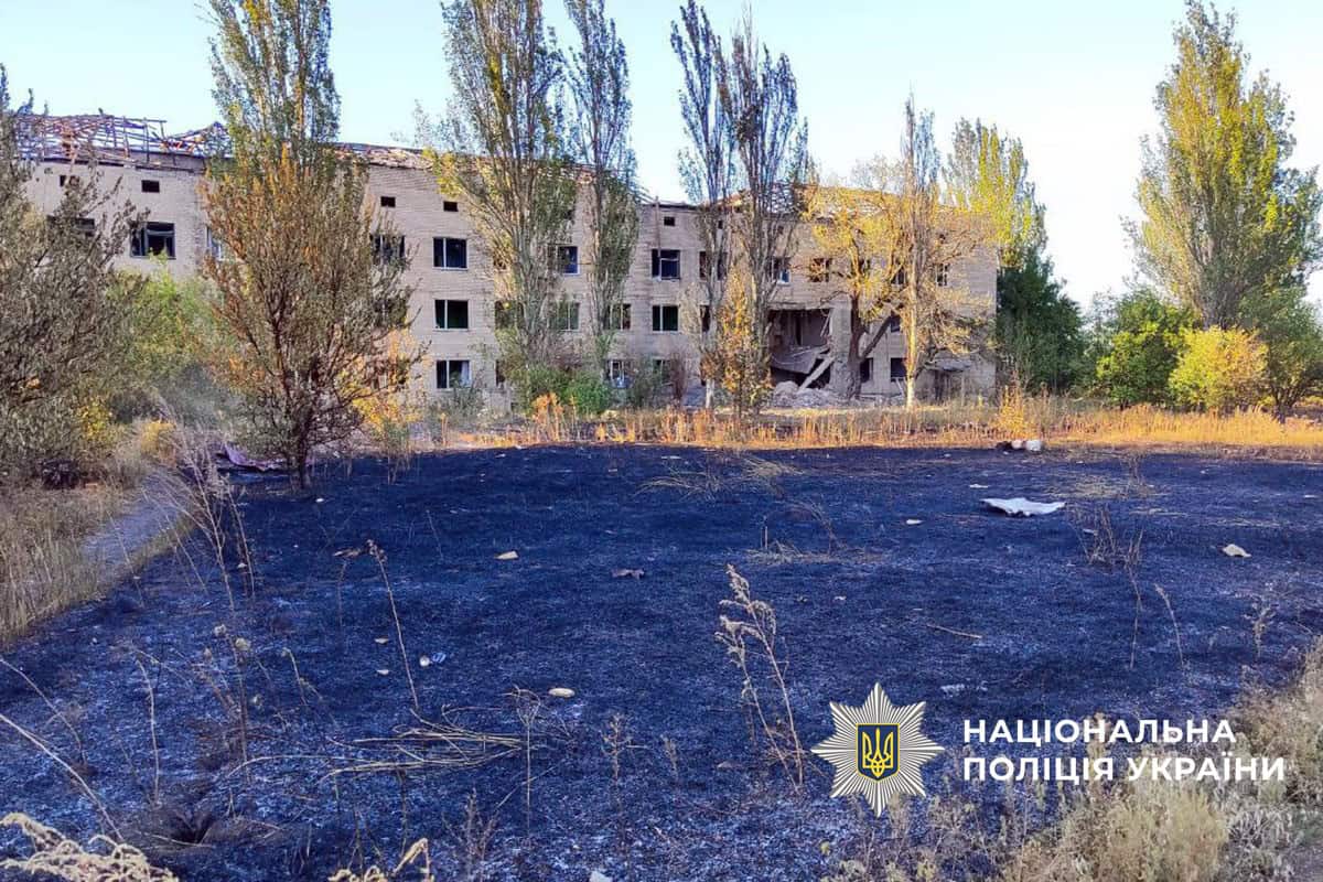 Наслідки російських атак у Донецькій області 11 вересня 2025 року. Фото: поліція Донеччини