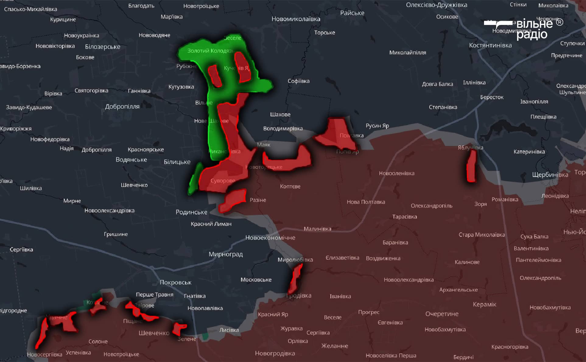 Зображення до посту: Понад 20 тисяч км² території регіону в окупації: як змінилася лінія фронту на Донеччині за серпень 2025 року (аналіз)