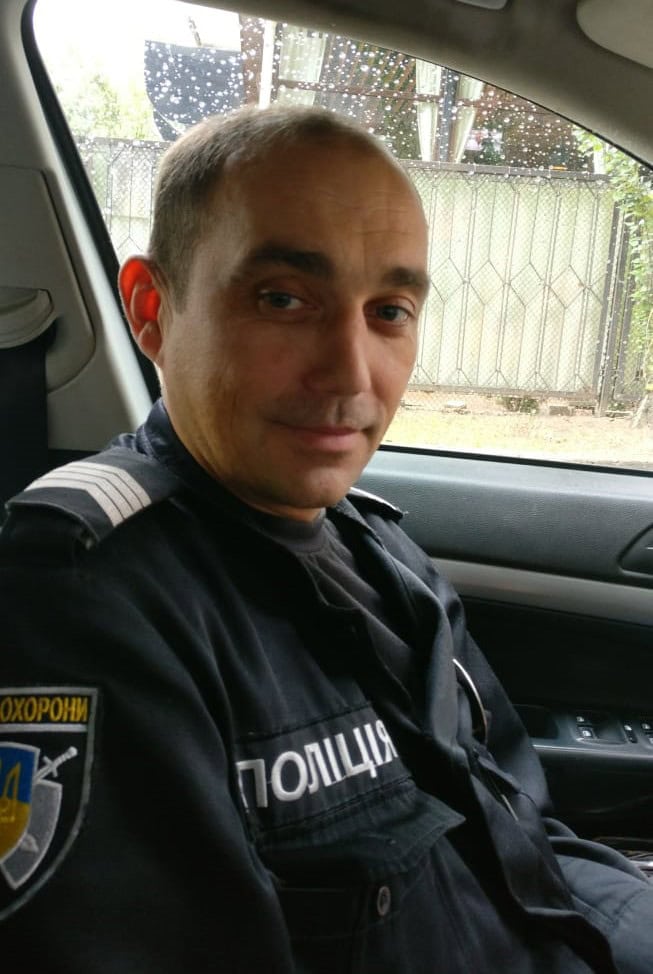 Тарас Ковтун під час служби в поліції. Фото з архіву родини