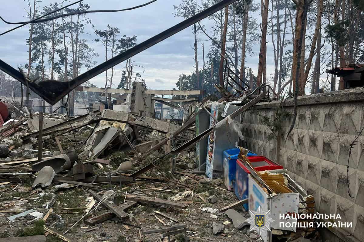 Наслідки російських атак у Донецькій області 25 вересня 2025 року. Фото: поліція Донеччини