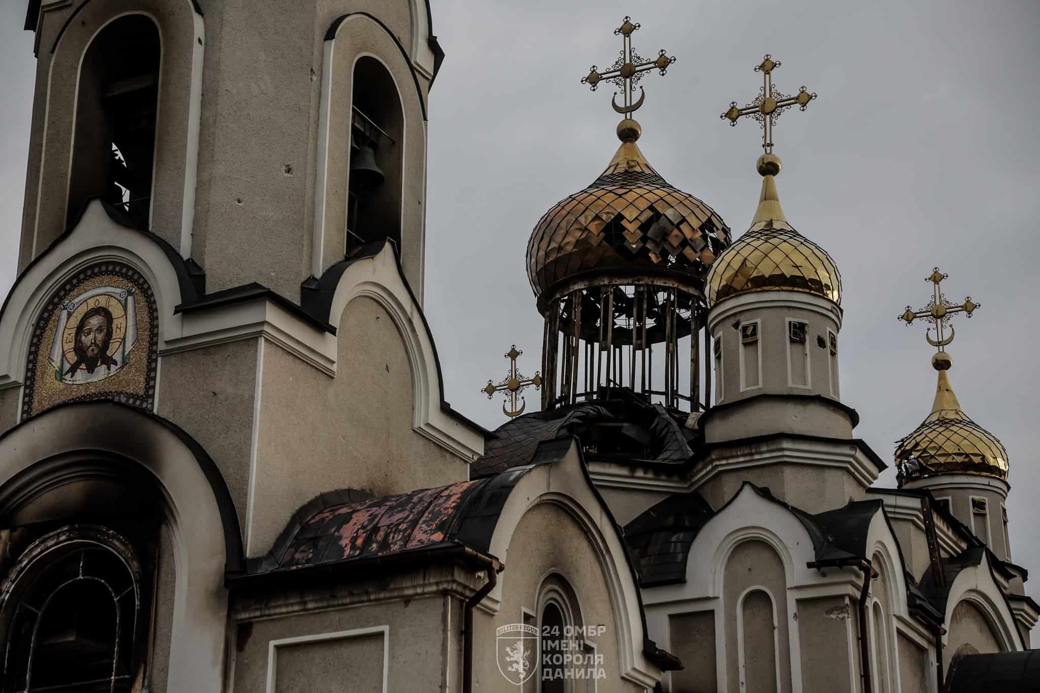 Зображення до посту: Понівечені Свято-Ігорівський храм та житлові багатоповерхівки: який вигляд має Костянтинівка у жовтні 2025 року