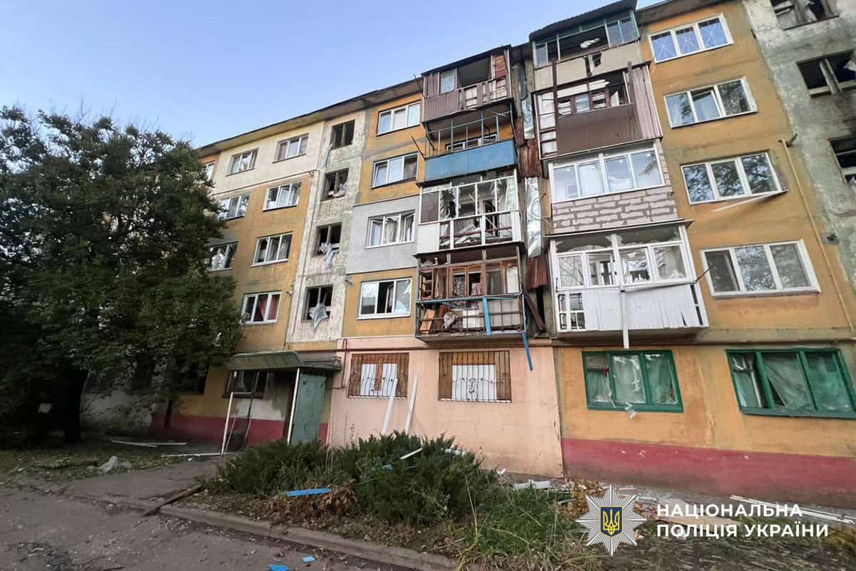 Наслідки обстрілів Костянтинівки 23 жовтня