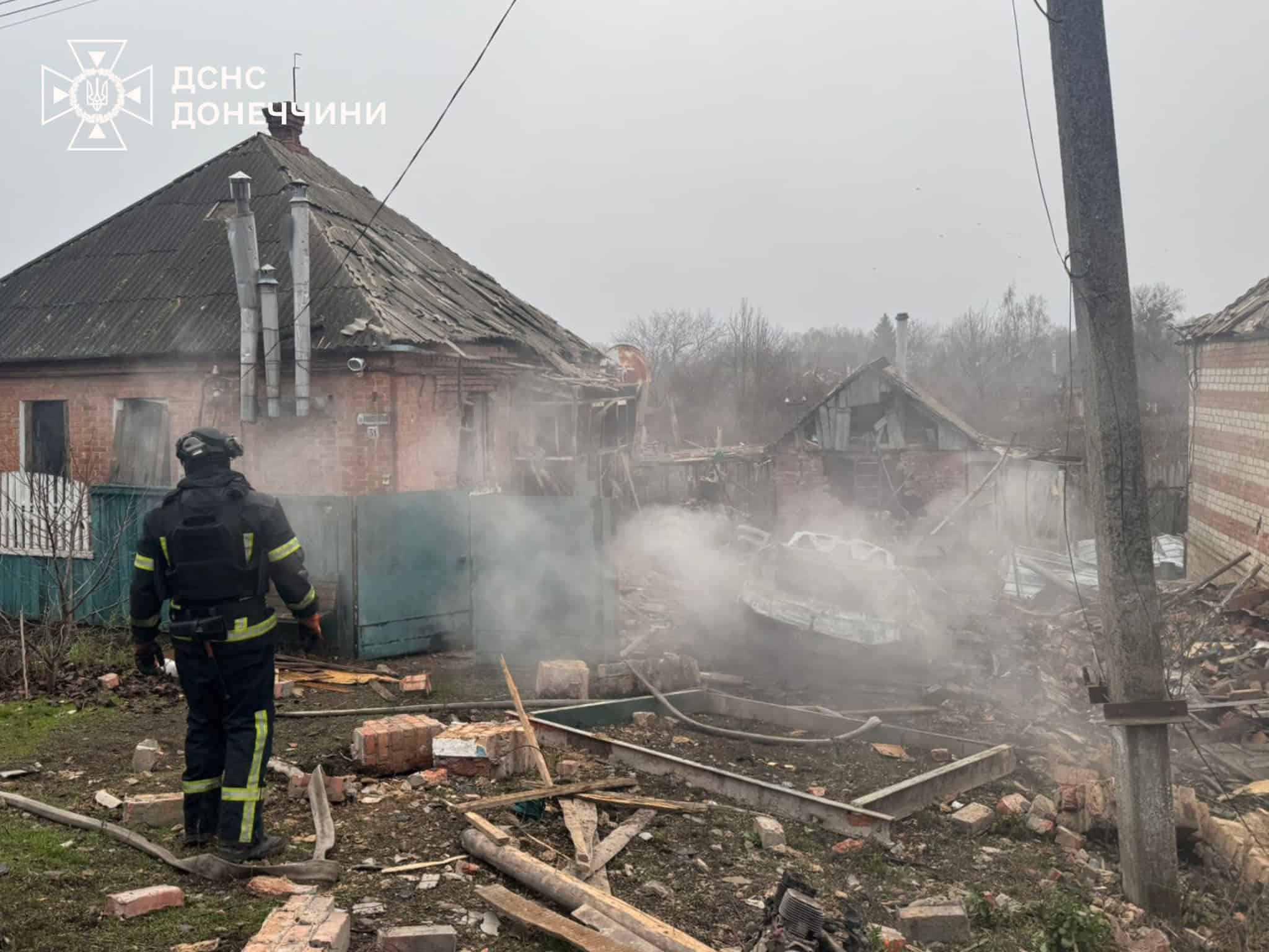 27 листопада по Слов'янську били дронами поранені двоє людей