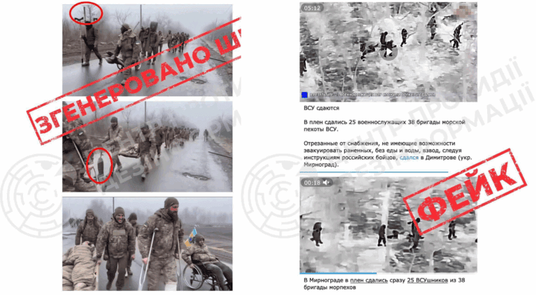 В Генштабе опровергли видео о выходе ВСУ из Покровска и «сдаче» в плен военных в Мирнограде: говорят, что это ИИ