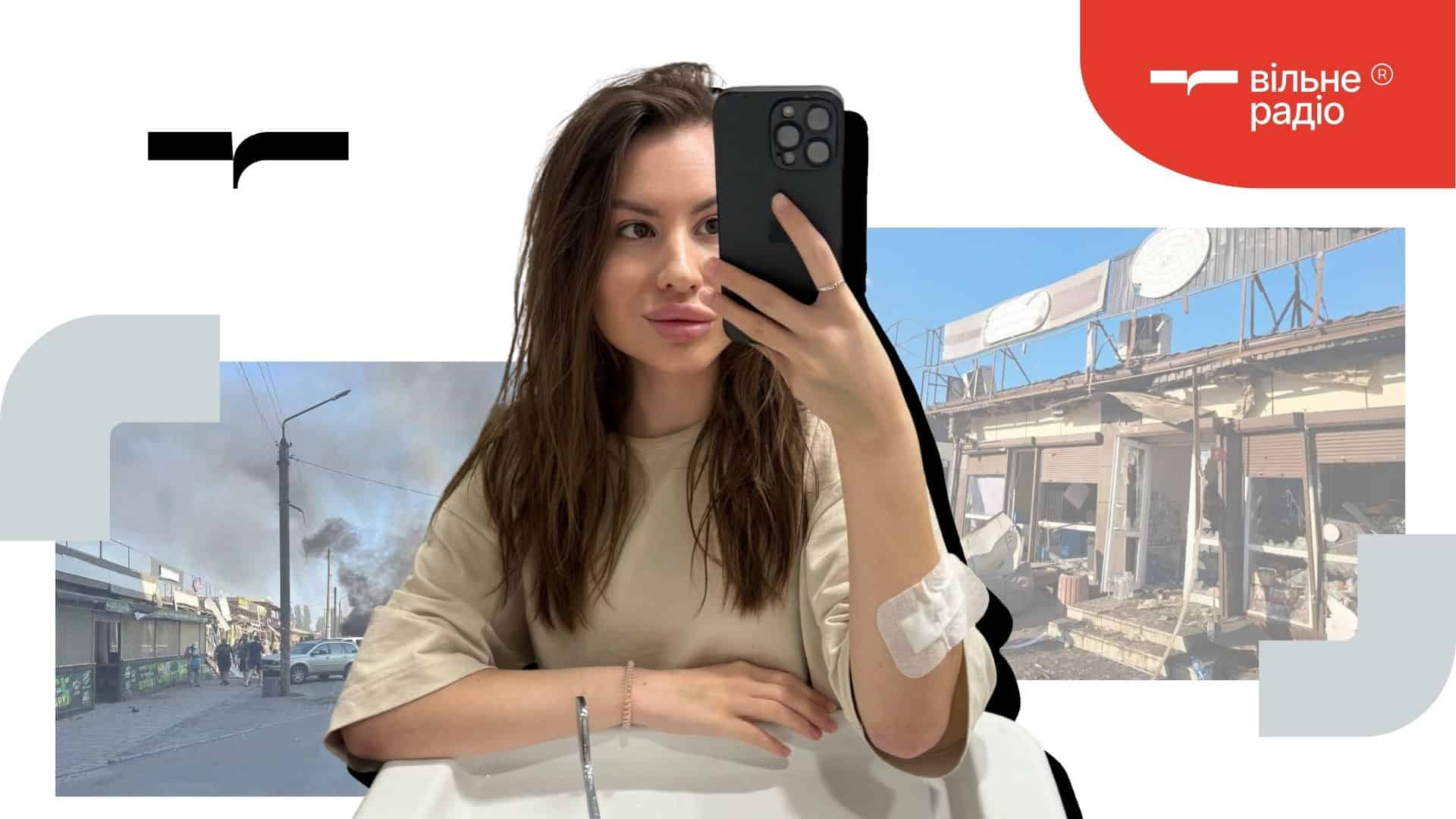 Жительница Доброполья Ольга Долгая. Коллаж: Вильне Радио