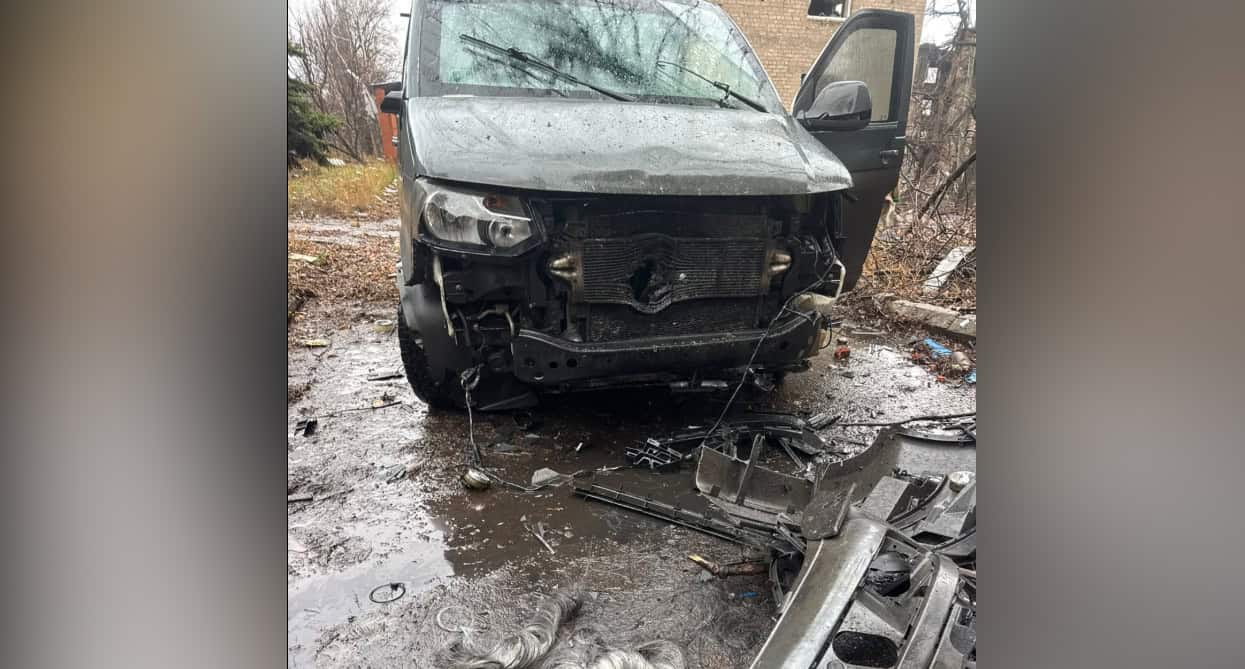 Наслідки удару по авто в Костянтинівці 19 листопада