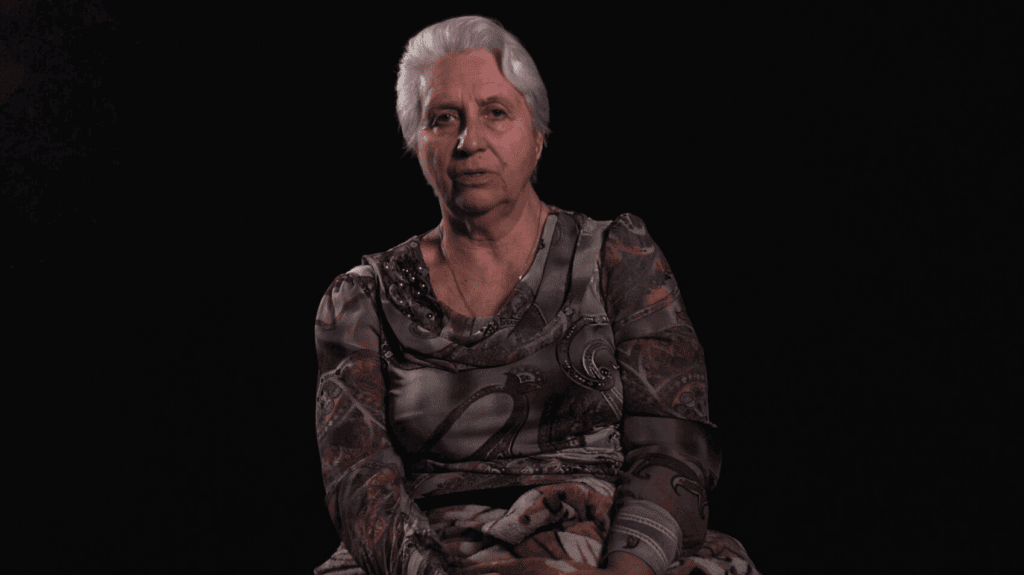 Надія Калінченкова у 2024 році. Скриншот із відео премії "Пам'ять народу"