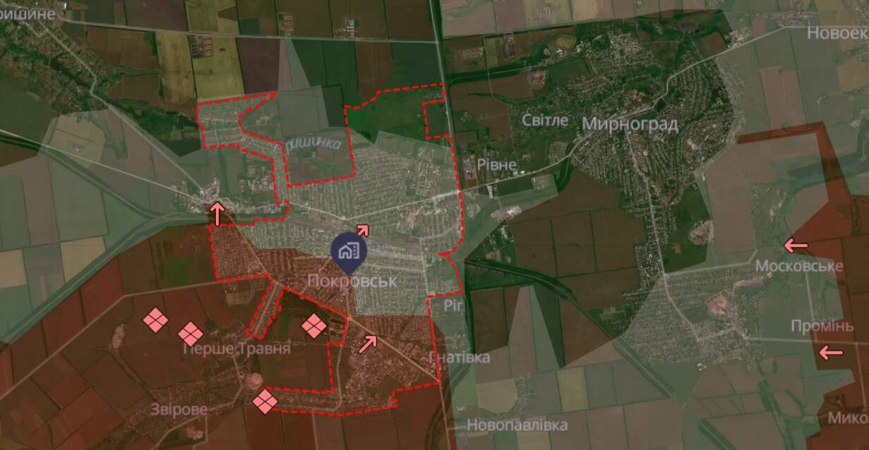 ЗСУ зачистили три райони Покровська, аби не дати росіянам перейти у північну частину міста