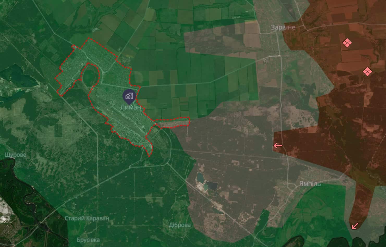 Росіяни пробують тиснути на Лиман із півночі та півдня: ЗСУ тримають оборону з трьох напрямків (деталі)
