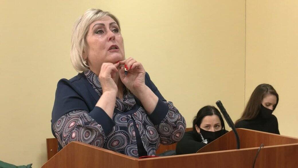 Неля Супрун (Штепа) в Орджонікідзевському районному суді Харкова. Фото: Суспільне Харків