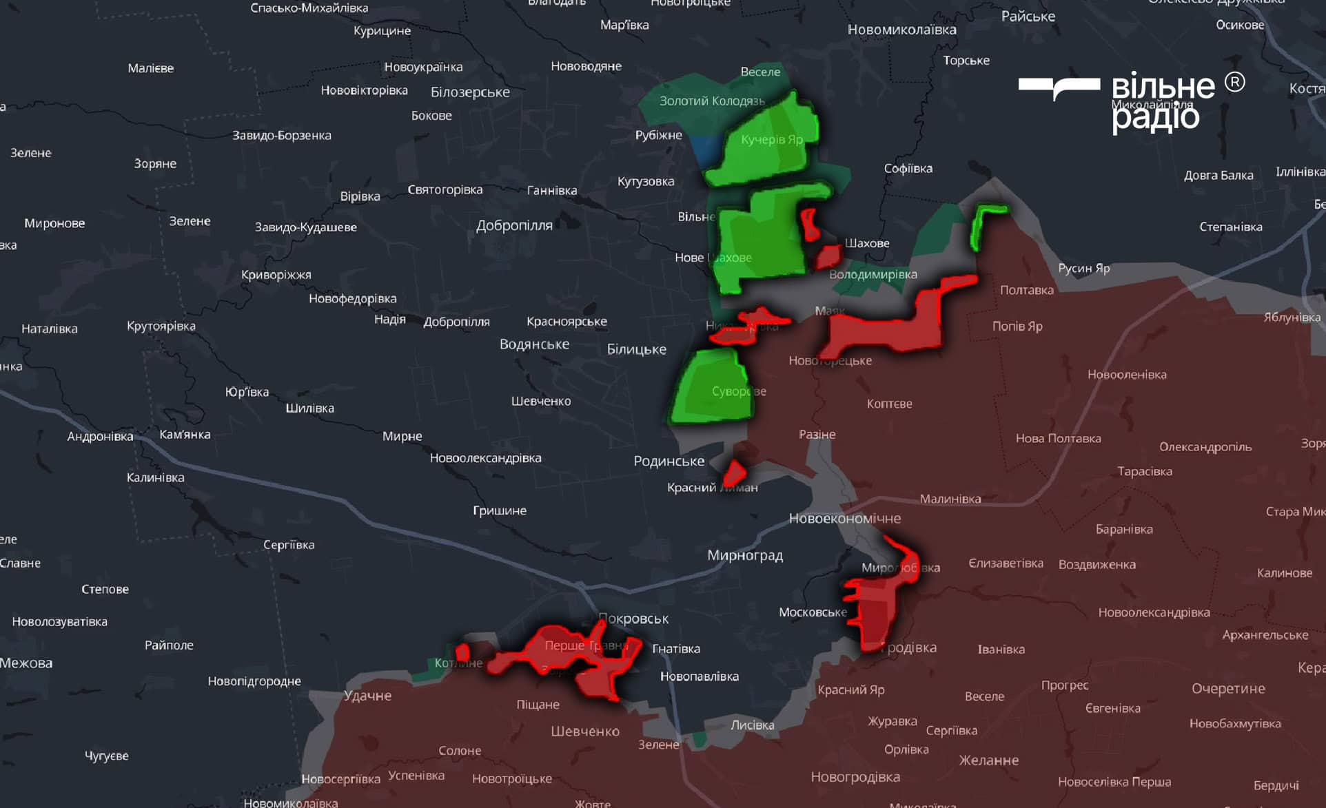 Зображення до посту: Рух росіян сповільнюється другий місяць поспіль: як змінилася лінія фронту на Донеччині за жовтень 2025 року (аналіз)