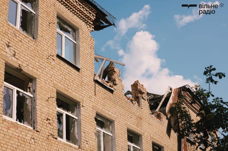 Пошкоджений російським обстрілом будинок на Донеччині. Ілюстративне фото: Вільне Радіо