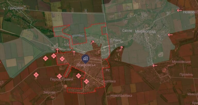 «Двадцать FPV за две минуты»: россияне массированно атакуют украинских военных в Покровске FPV-дронами